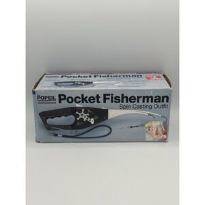 Ronco Original 2005 Pocket Fisherman Spin Casting Outfit Compact Reel, Used